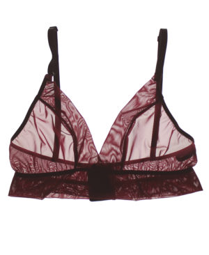 top BFLY SEXY tulle bordeaux
