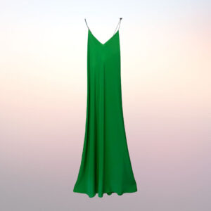 abito BIAS DRESS SILK green grass – Disp. in altri colori